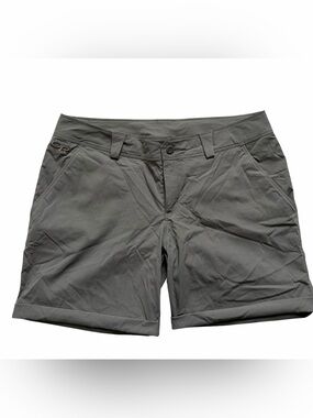 Outdoor Research Womens Equinox Metro Shorts Size 6 Dark Taupe Mid Rise Stretch